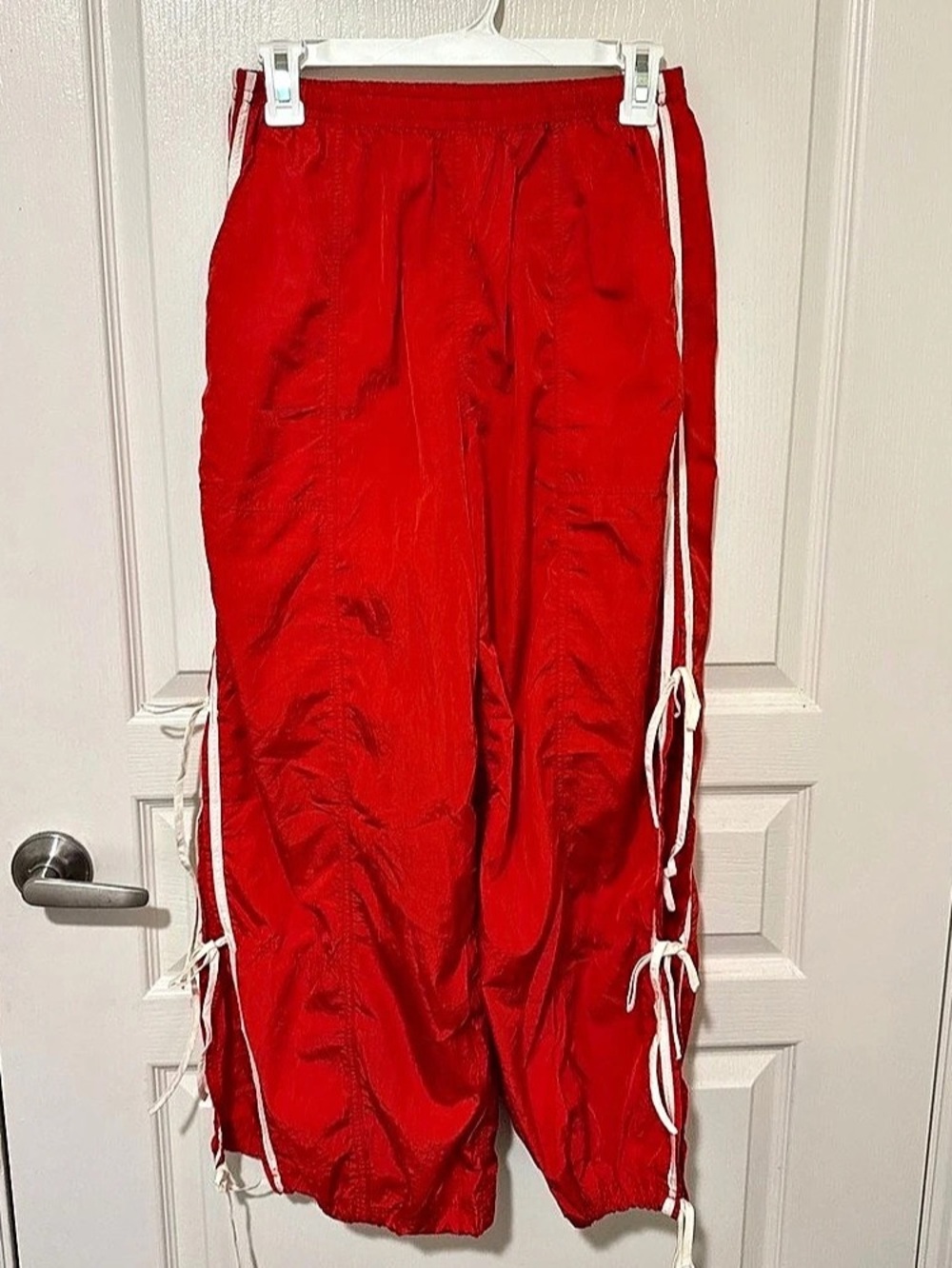 Anthropologie daily practice red track pant